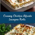 Creamy Chicken Alfredo Lasagna Rolls Recipe