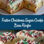 Christmas Sugar Cookie Bars Recipe