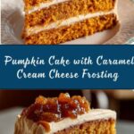 Pumpkin Cake with Caramel Cream Cheese Frosting Recipe