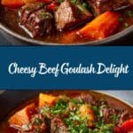 Cheesy Beef Goulash Recipe