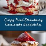 Fried Strawberry Cheesecake Sandwiches Recipe