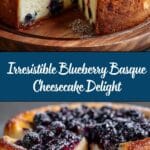 Simple Blueberry Basque Cheesecake Recipe