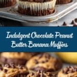 Chocolate Peanut Butter Banana Muffins Recipe