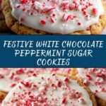 White Chocolate Dipped Peppermint Sugar Cookies Recipe