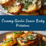 Creamy Garlic Sauce Baby Potatoes Recipe
