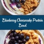 High-Protein Blueberry Cheesecake Bowl (Single Serve!) Recipe