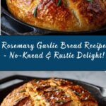 Rustic No-Knead Rosemary Garlic Bread Recipe