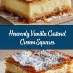 Vanilla Custard Cream Squares Recipe