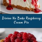 No Bake Raspberry Cream Pie Recipe