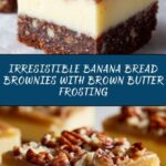 Banana Bread Brownies with Brown Butter Frosting Recipe