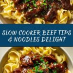 Crockpot Beef Tips & Noodles Recipe