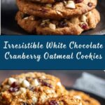 White Chocolate Cranberry Oatmeal Cookies Recipe