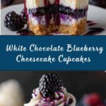 White Chocolate Blueberry Cheesecake Cupcakes Recipe