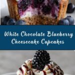 White Chocolate Blueberry Cheesecake Cupcakes Recipe