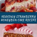 Strawberry Honeybun Cake with Strawberry Cream Icing Recipe