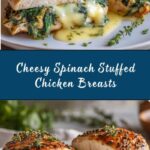 Cheesy Spinach Stuffed Chicken Breasts Recipe