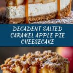 Salted Caramel Apple Pie Cheesecake Recipe