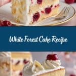 White Forest Cake Recipe