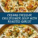 Cheddar Cauliflower and Roasted Garlic Soup Recipe