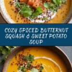 Spiced Butternut Squash and Sweet Potato Soup Recipe