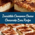 Cinnamon Churro Cheesecake Bars Recipe