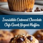 Oatmeal Chocolate Chip Greek Yogurt Muffins Recipe