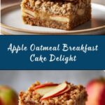 Healthy Breakfast Oatmeal Apple Cake Recipe