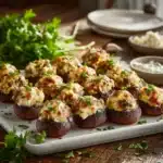 Stuffed Mushrooms with Herbs and Cheese Recipe