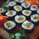Veggie Sushi Rolls with Soy Dipping Sauce Recipe