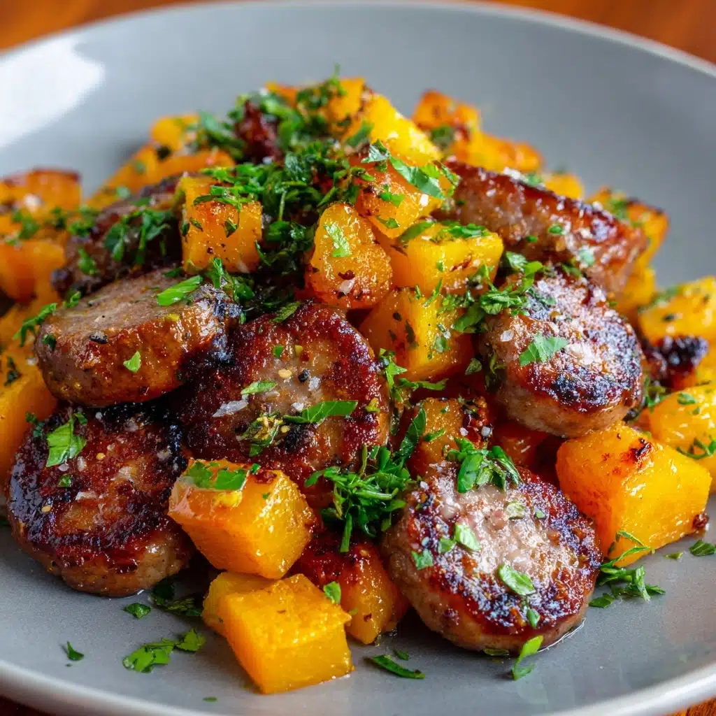 Sausage Sweet Potatoes Honey Garlic Recipe - Recipe Image