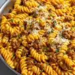 One-Pot Beef and Cheddar Ranch Pasta Recipe