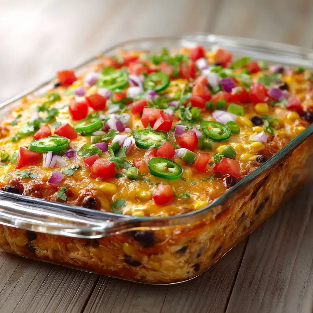 Easy Chicken Burrito Casserole Recipe - Recipe Image