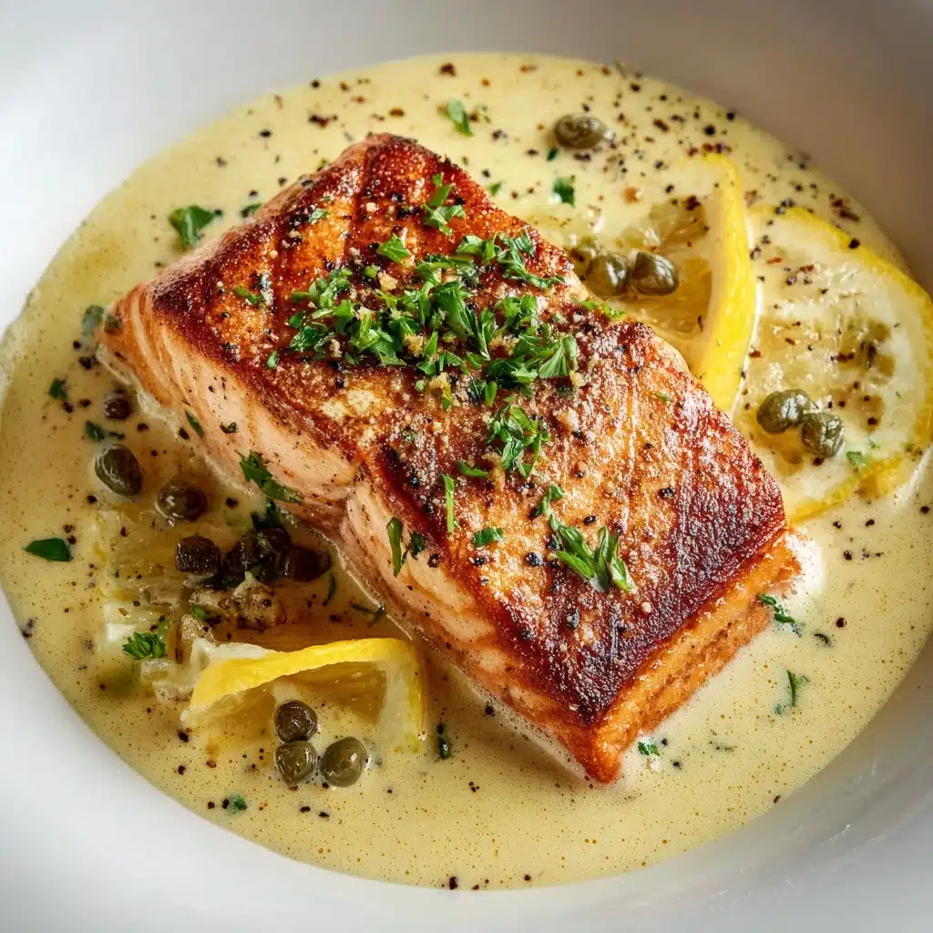 Creamy Salmon Piccata Recipe - Recipe Image