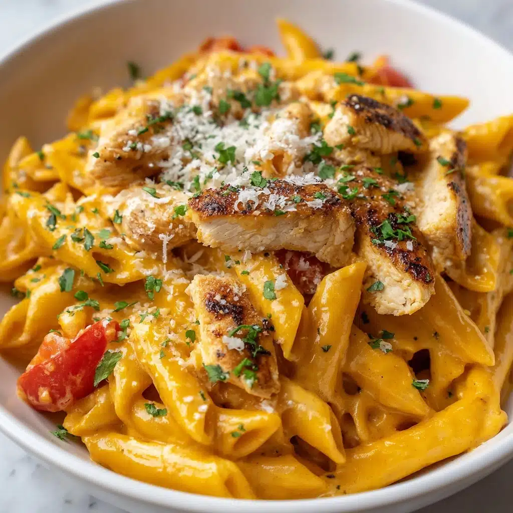 One Pot Taco Chicken Alfredo Pasta Recipe - Recipe Image