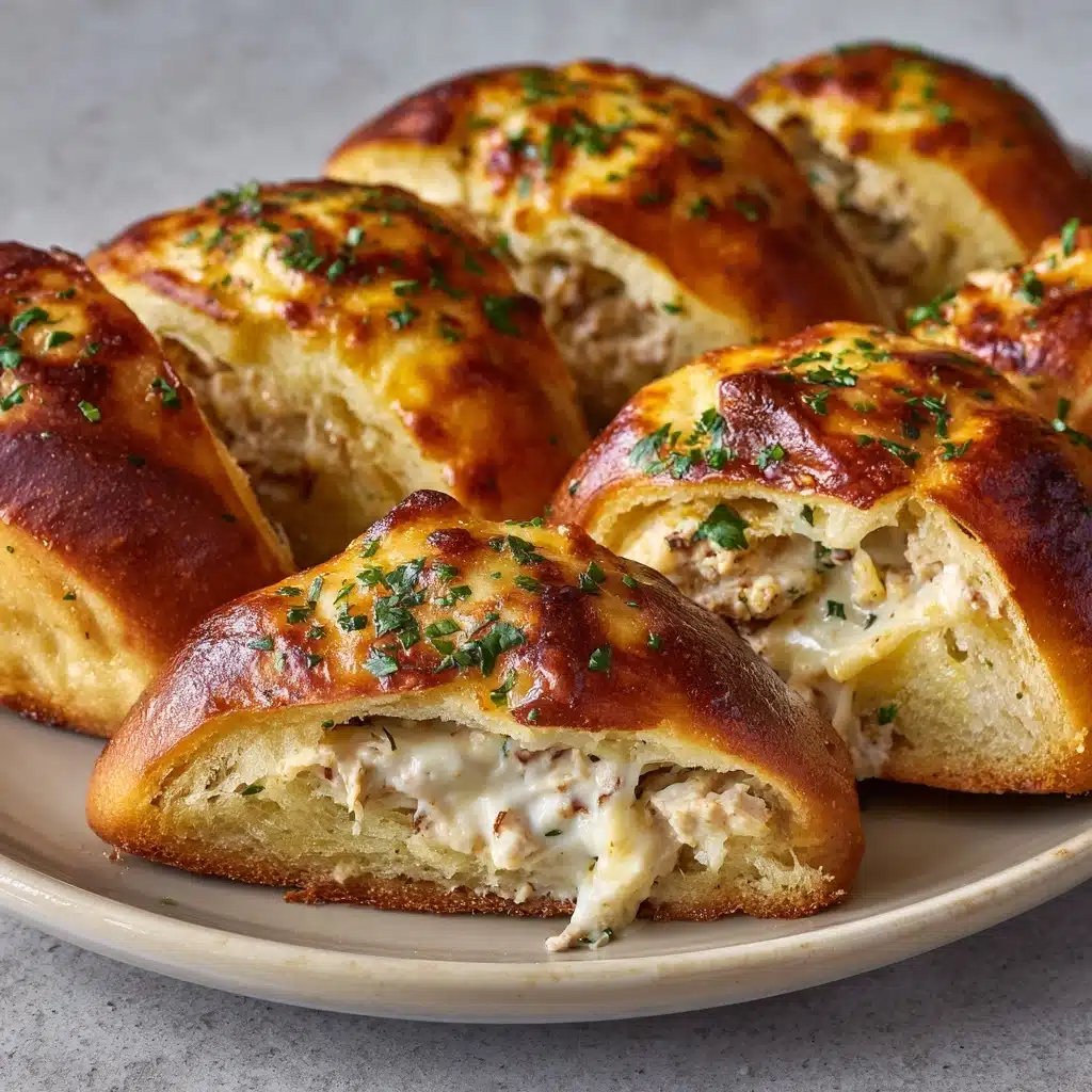 Chicken Alfredo Air Fryer Calzones Recipe - Recipe Image