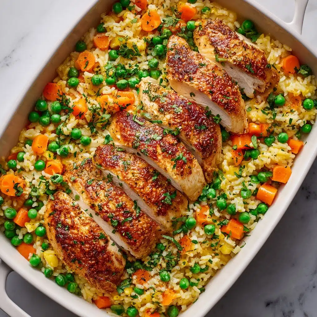 No-Peek Chicken Casserole with Creamy Rice and Vegetables Recipe - Recipe Image