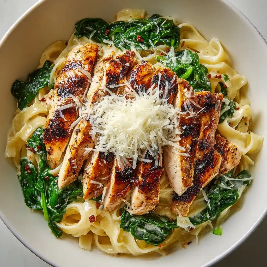 Creamy Chicken Florentine Pasta Recipe - Recipe Image