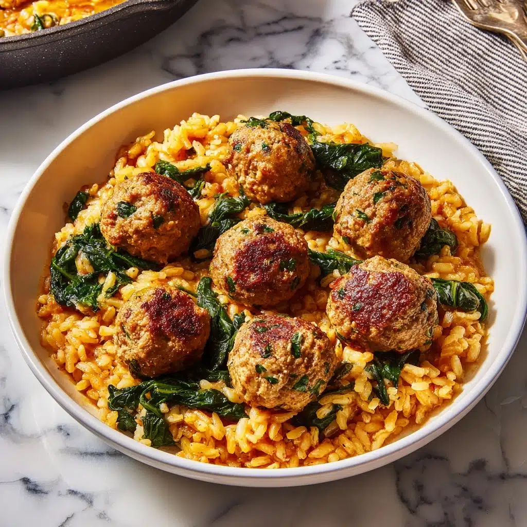 Chicken Meatballs with Risoni in Creamy Tomato Sauce Recipe - Recipe Image