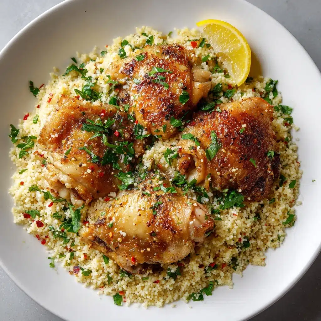 Lemon Garlic Butter Crock Pot Chicken Thighs Recipe - Recipe Image