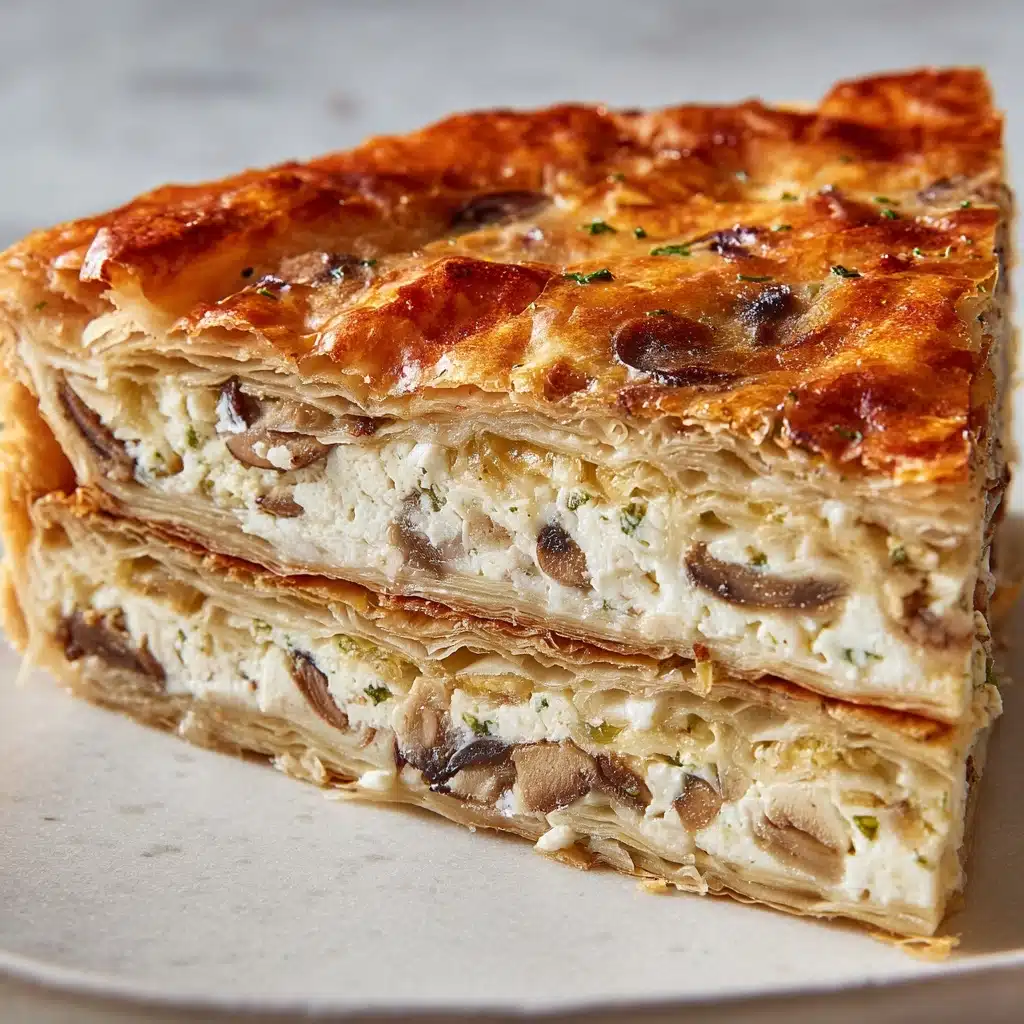 Feta & Mushroom Brunch Squares Recipe - Recipe Image