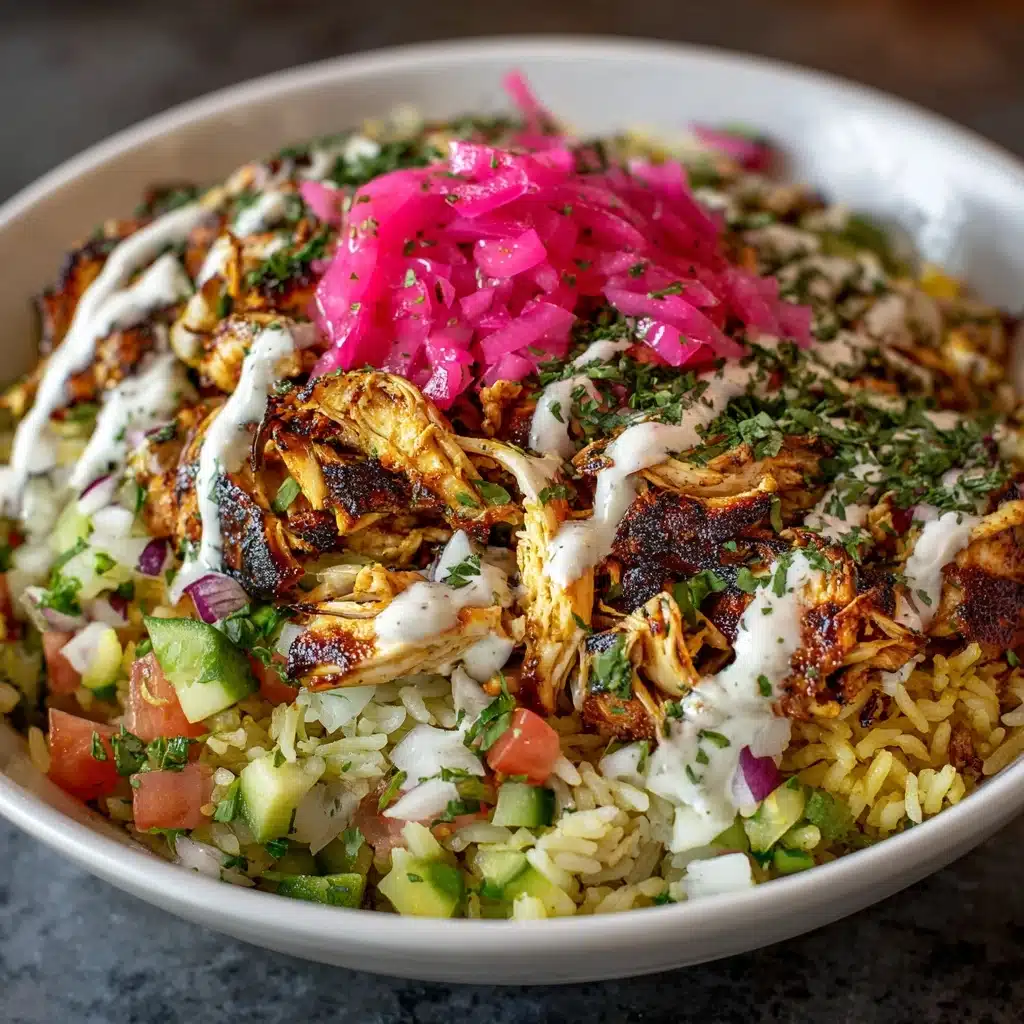 Juicy Chicken Shawarma Crispy Rice Salad Recipe - Recipe Image