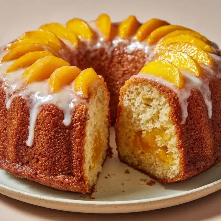 Peach Buttermilk Pound Cake Recipe