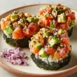 Baked Salmon Sushi Cups Recipe