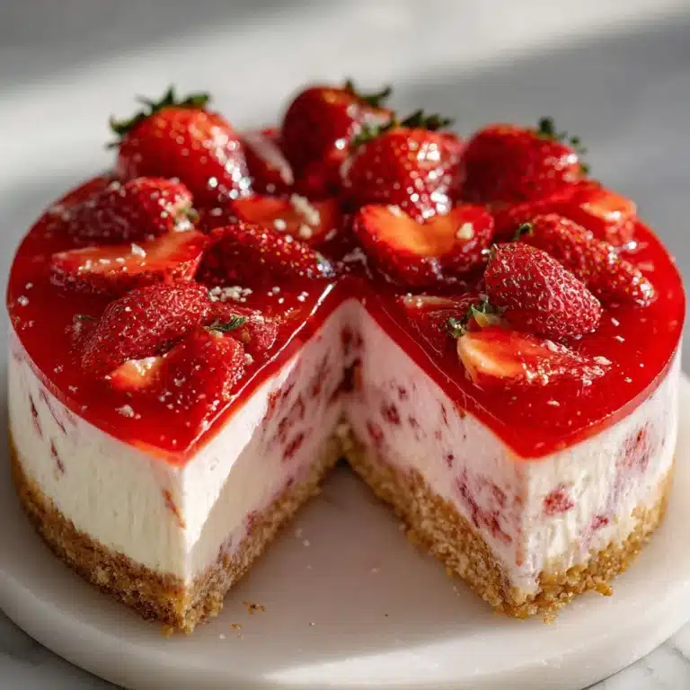 Gluten-Free & Vegan Strawberry Cheesecake Recipe