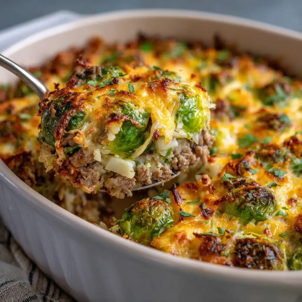 Sausage and Brussels Sprouts Casserole Recipe - Recipe Image