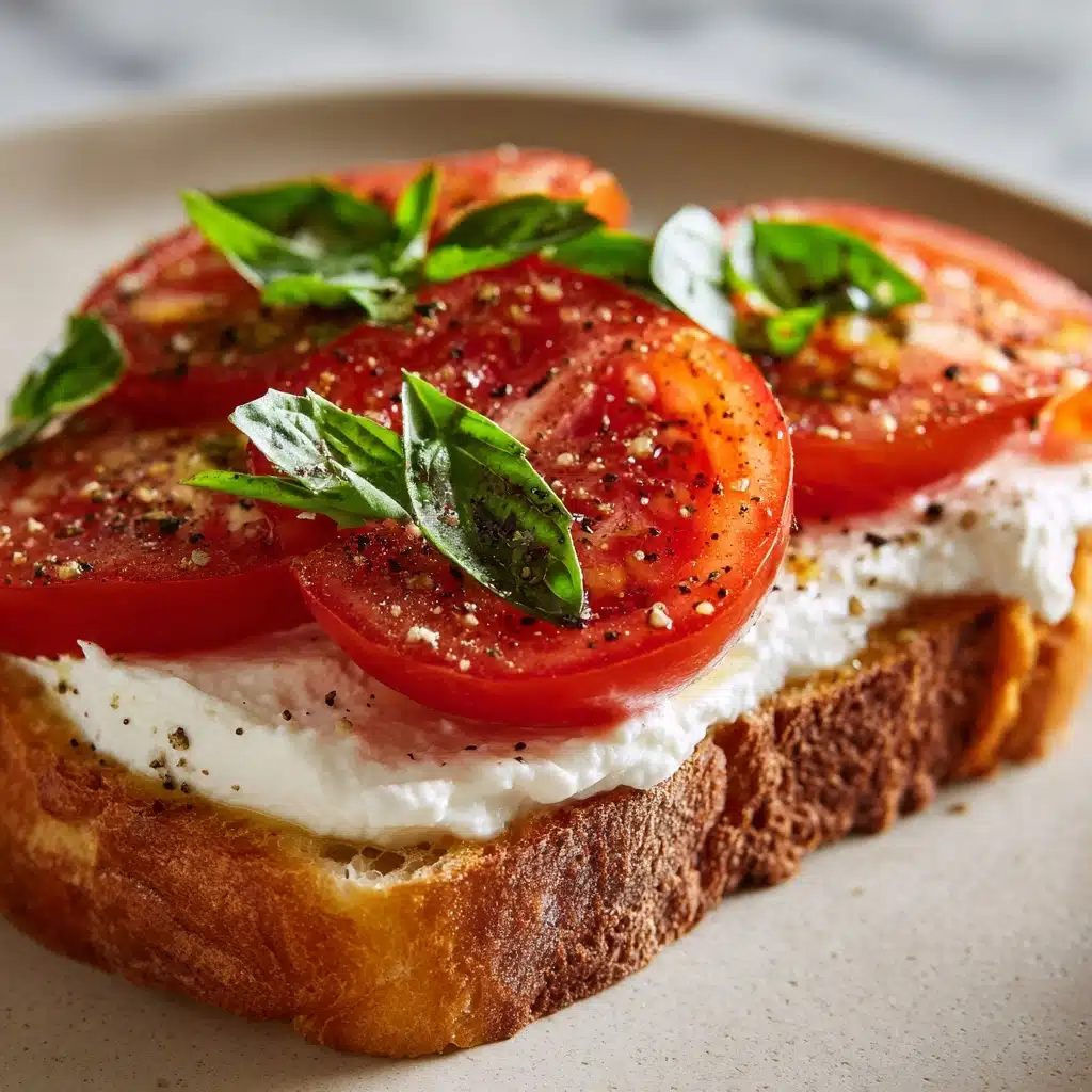 Ricotta & Tomato Sourdough Toast Recipe - Recipe Image