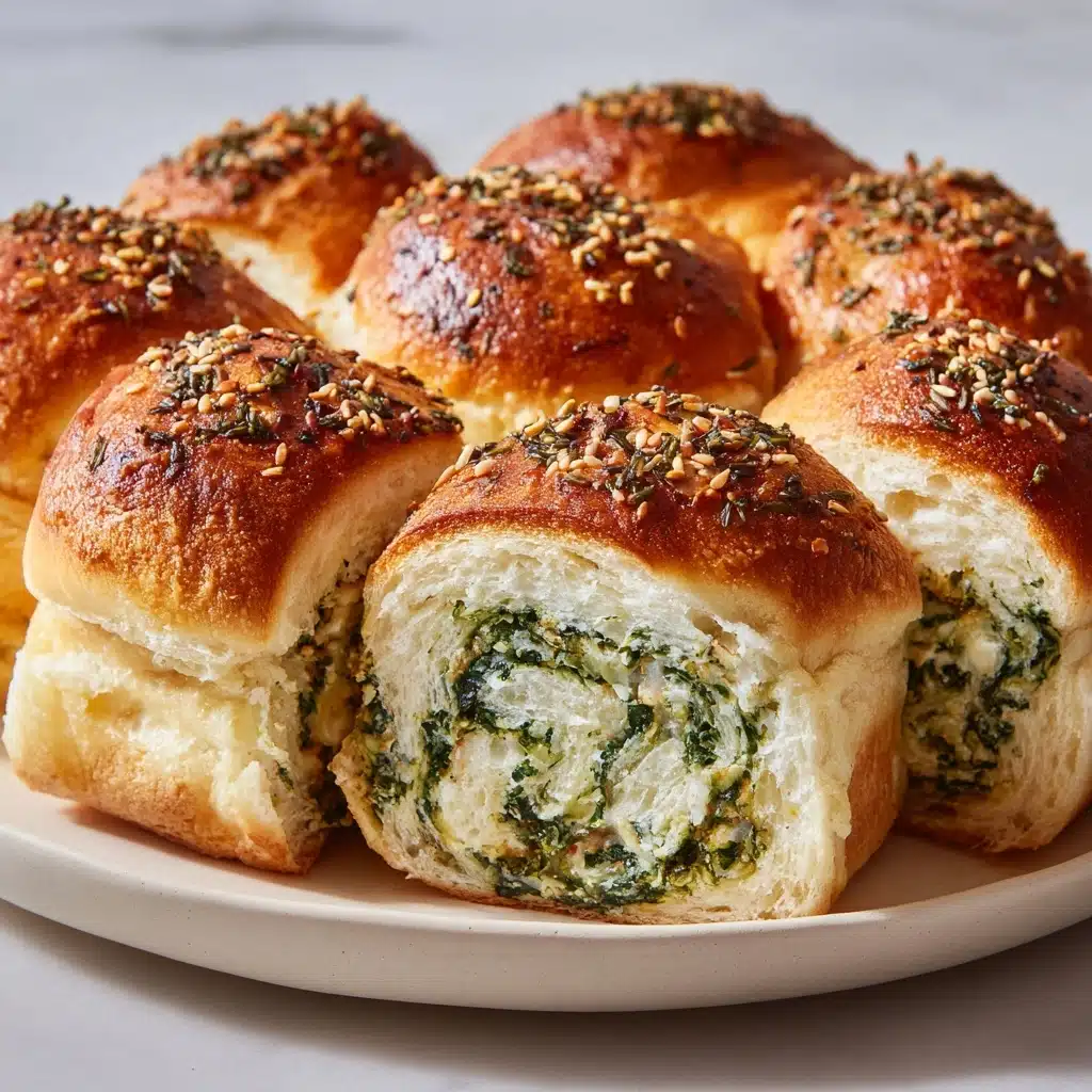 Spinach Dip Rolls Recipe