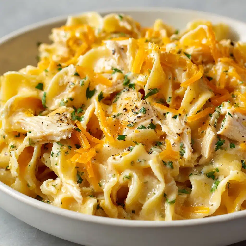 Cheesy Chicken Noodle Casserole Recipe - Recipe Image
