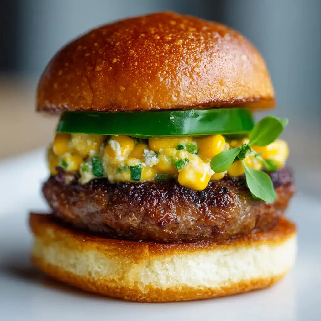 Street Corn Cheeseburger Sliders Recipe - Recipe Image