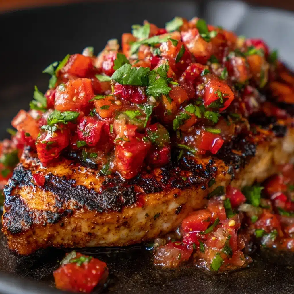Cilantro Lime Grilled Chicken with Strawberry Salsa Recipe - Recipe Image